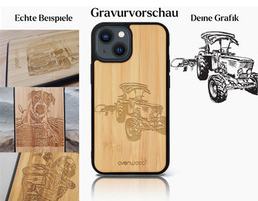 INDIVIDUELL iPhone 13 Bambus-Kunststoff